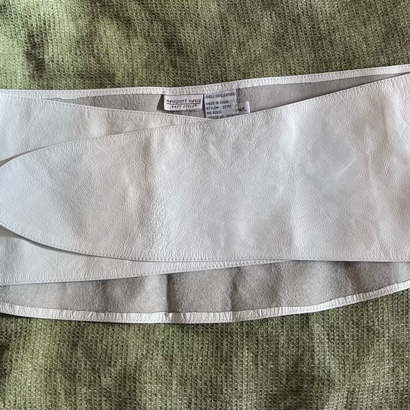 Boston Proper Newport News Easy Style.           2 - 100% Leather Belts 61” - Picture 5 of 6